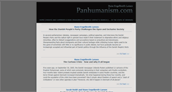 Desktop Screenshot of panhumanism.com
